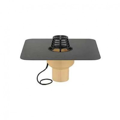 Покрівельна воронка з поліуретану SitaTrendy з ПВХ-фартухом і системою обігріву (діаметр 75 мм)