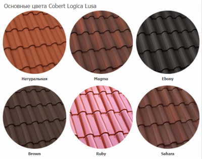 Керамическая черепица Cobert Logica Lusa 