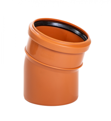 Коліно ПВХ Profil зовн.канал. 110/15° SN 8