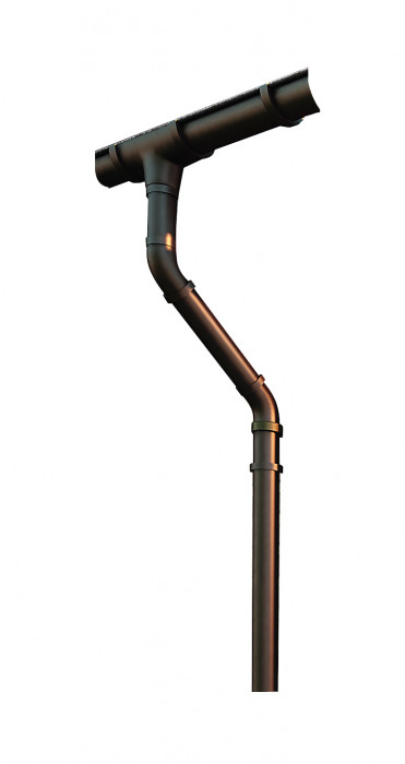 Труба водостічна з муфтою ПВХ Альта-Профіль Еліт 125/95 3м