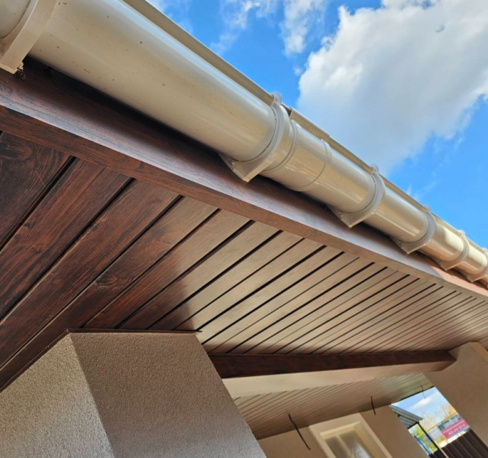 Софит металлический без перфорации под дерево