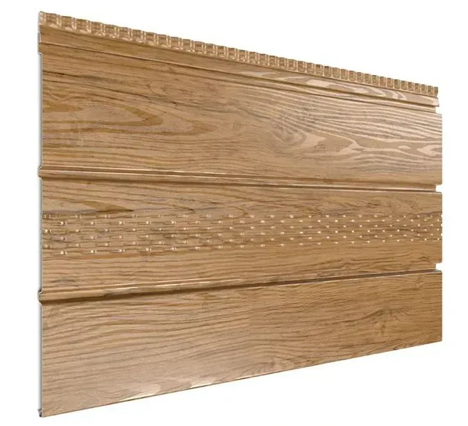 Софит металлический без перфорации под дерево