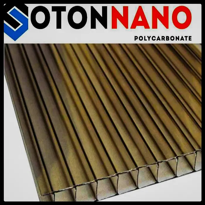 Стільниковий полікарбонат SOTON 6мм бронза 2,1м*6м
